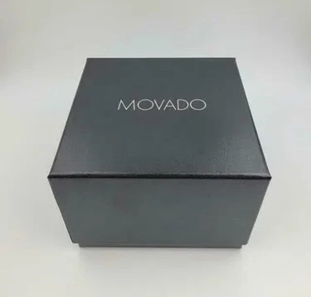Orologio classico Movado Museum Orologio svizzero quadrante nero al quarzo - 2100014 ($895 prezzo al dettaglio) 9