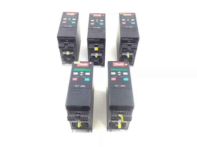 5x Danfoss VLT 2800 Frequenzumrichter VLT2803PS2B20STR1DBF00A00 2,2A 5x Danfoss VLT 2800 Frequenzumrichter VLT2803PS2B20STR1DBF00A00 2,2A