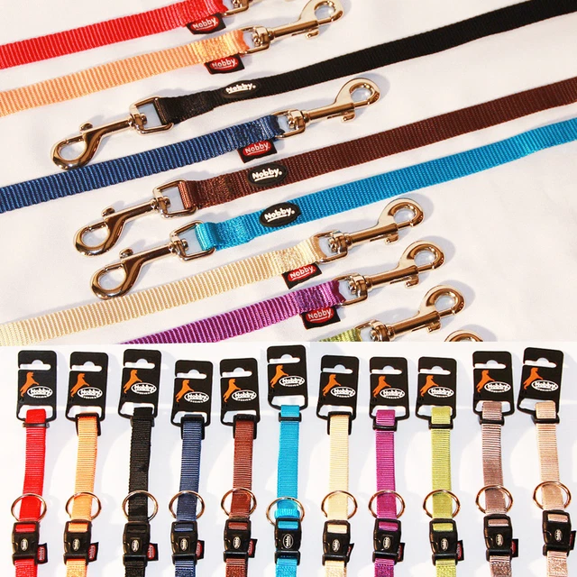 Nobby Classic Hundehalsband Welpen-Senior Hundeleine Führleine 4Größen 10 Farben