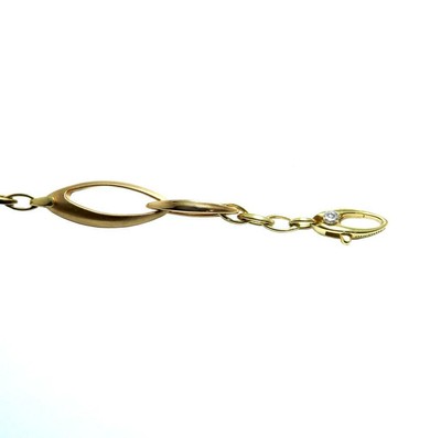 CHIMENTO Bracciale CHIMENTO Elegante Classico Stretch da Donna per Ragazza in Oro Bianco 