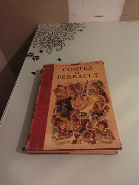 Très Ancien Livre Enfants Les CONTES de PERRAULT de 1950 ....