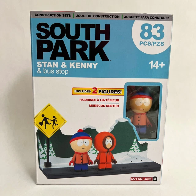 McFarlane Toys South Park Stan & Kenny & Bus Stop Small Construction Set 83 PCS