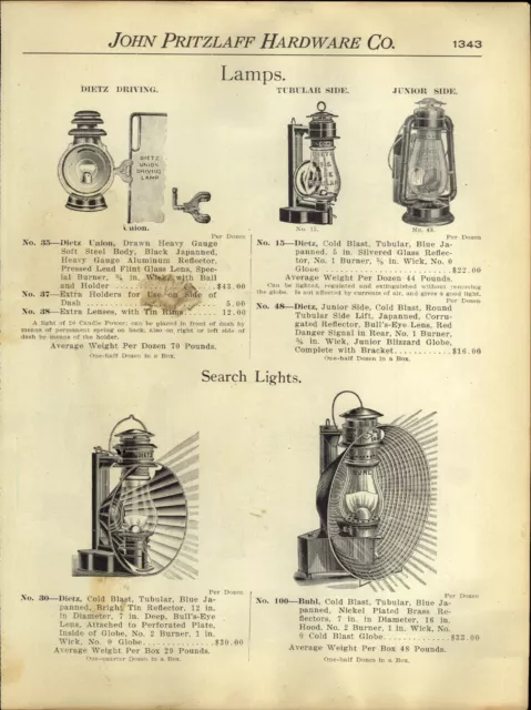 ca1910 PAPER AD 4 PG Dietz Buckeye Blizzard Ham's Lantern Search Light Buhl ca1910 PAPER AD 4 PG Dietz Buckeye Blizzard Ham's Lantern Search Light Buhl