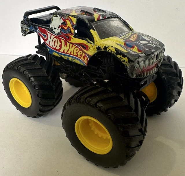HOT WHEELS MONSTER Jam Team Hot Wheels Firestorm 2017 1:64 Yellow Rims ...