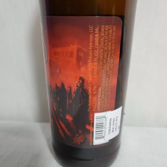 Walking Dead Terrapin Beer Bottle Empty Blood Orange IPA 650.6ml Exclusive 2015 3