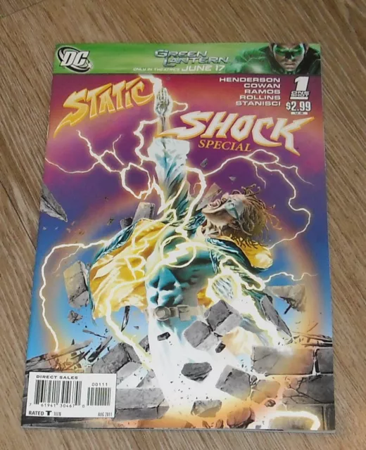 STATIC SHOCK SPECIAL #1 SHOT DC COMICS August 2011 ALEX ROSS LOW PRINT RUN COVER