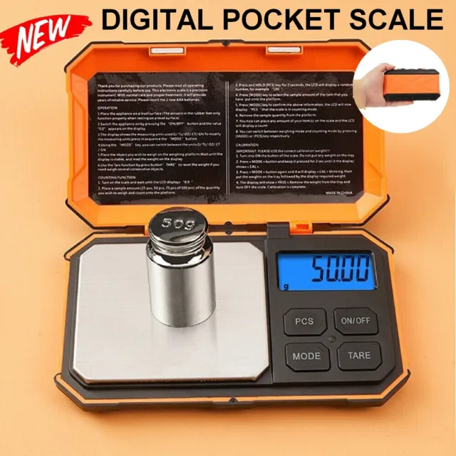 0.1G to 200 Gram Electronic Pocket Mini Digital Gold Jewellery Weighing Scales