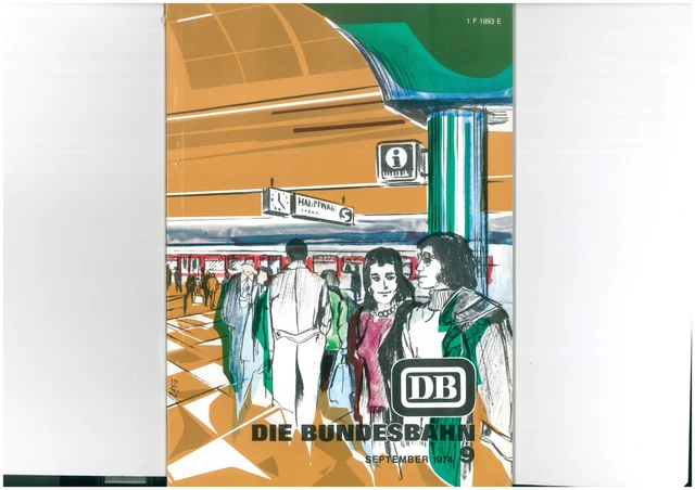 La Bundesbahn DB Rivista Settembre 1974 9/74 1609-14-98