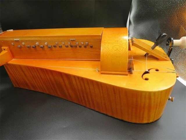 Fabriqué à la main 6 cordes 24 touches Hurdy Gurdy, dos palissandre épinette topy excellent son 3