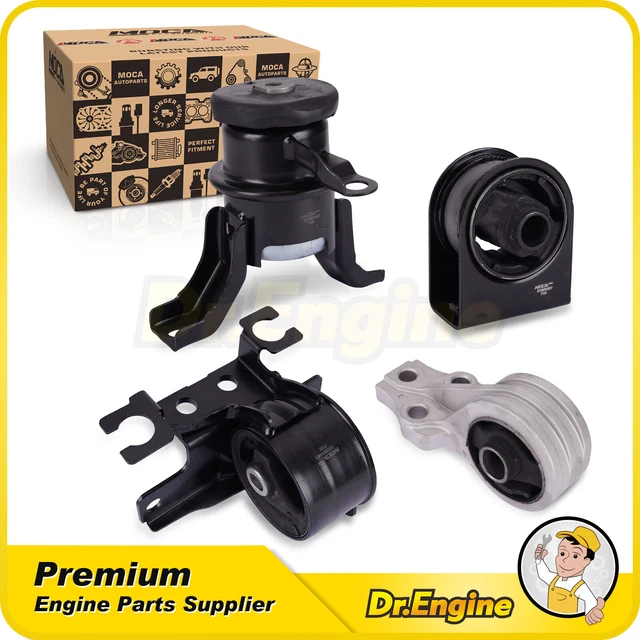 4-Piece Engine & Transmission Mount Kit For 2005-2012 Ford Escape, Mercury Mariner, Mazda Tribute (2.3L, 2.5L, 3.0L)