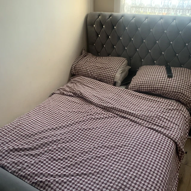 DOUBLE BED FRAME with mattress used £200.00 PicClick UK