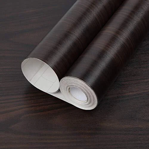Papel pintado de madera de nogal - marrón - cáscara y palo - impermeable