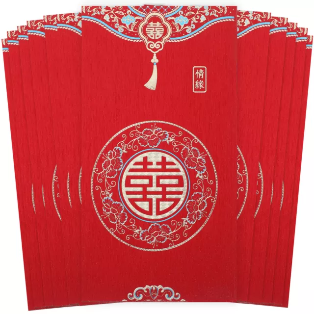 12 pz borsa busta carta rossa rossa buste regalo cinese