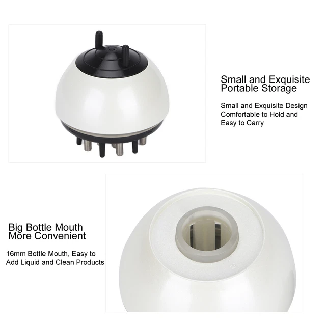 (Bianco) Applicatore cuoio capelluto pettine applicatore cuoio capelluto portatile comodo ergonomico