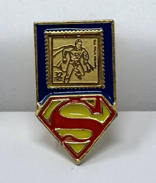 1998 USPS Superman Stamp Collectible Lapel Pin 1.25" DC Comics