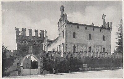 Ingresso del Castello Colleoni E0647 Thiene Vintage print 1926 Stampa 