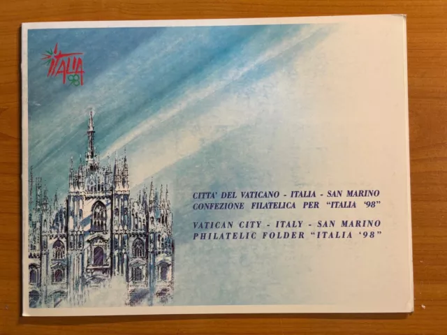 Italia 1998 - SERIE CONGIUNTA (ITA-VAT-RSM) ITALIA  '98 -  Folder Poste Italiane