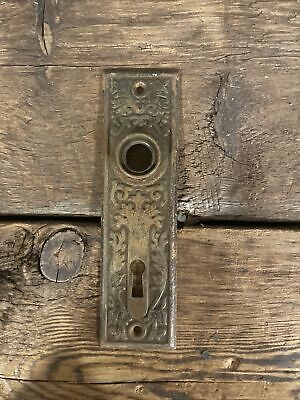 Antique Ornate Eastlake, Neo-Grec, Victorian Door Backplate, Hardware