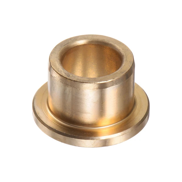 Flange Bearing Sleeve 13mm x 19mm x 15mm Bronze Self-Lubricating Bushings