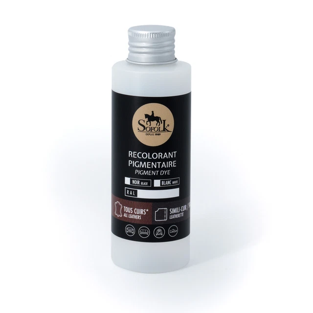 Peinture Cuir/Simili-Cuir : Siège, Volant, Canapé -125ml - NOIR