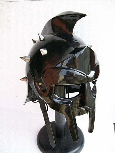 Medieval Roman Greek Gladiator Spike Armor Engraved Helmet Christmas Gift Item