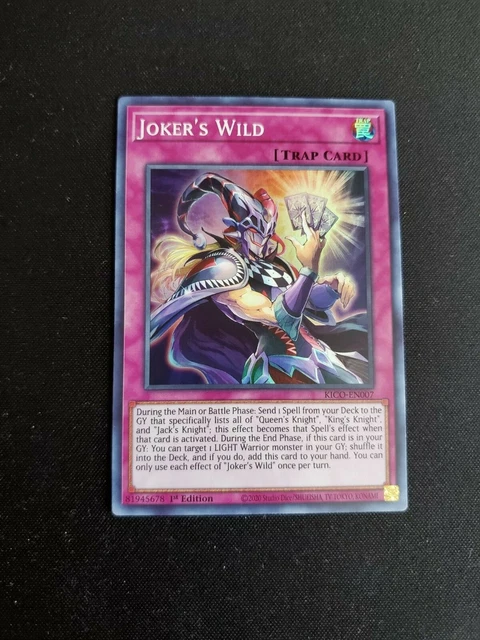 Joker's Wild - Yugioh King's Court 1st Ed Super Rare - KICO-EN007