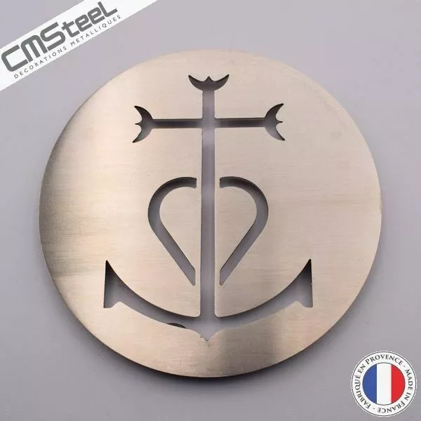 Dessous de Verre Croix de Camargue en Inox