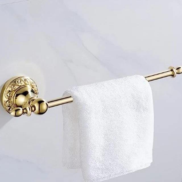 Brass Toilet Paper Holder Antique Vintage Wall Mount Tissue Roll Bar ZU