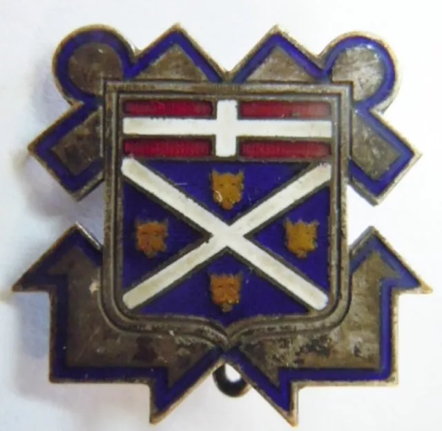 INSIGNE PORTE AVIONS BEARN Aéronavale 1940 WWII Marine ORIGINAL Augis Badge EUR 79,99 - FR