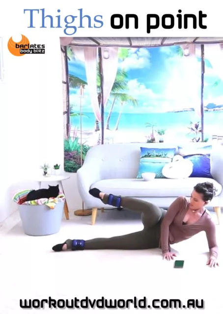 40 min Ankle Weight Mat WORKOUT DVD - Barlates Body Blitz Thighs on Point