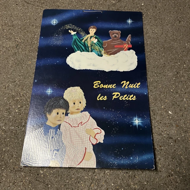Carreau Mural Ancien Japy 'Bonne Nuit Les Petits' – Blanc, Style Rétro Et Authentique