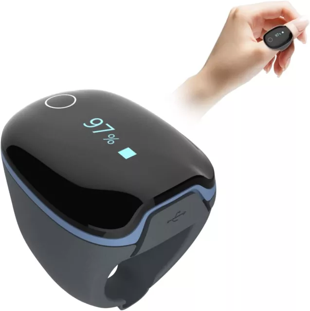 Oxímetro de pulso de anillo oxidante VIBEAT medidor de oxígeno para dedos portátil *2892A2D