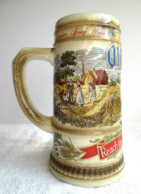Heileman's Old Style Beer 7" Mug/Stein Reach For The Best Ilka Ceramics 022631