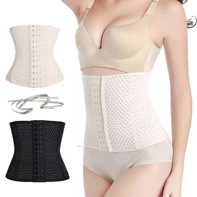 Dessous Taillen Korsett Corsage Waist Trainer Mieder Bauchweggürtel Damen Shaper