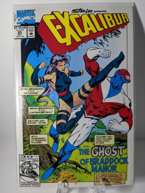 Excalibur #55 (1992) Psylocke Vs. Captain Britain. Marvel Comics. 12 PICTURES