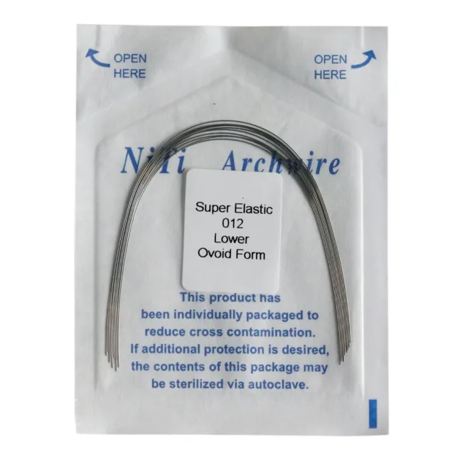 Dental Orthodontic Super Elastics Niti Braces Round Arch Wires Ovoid Form 3