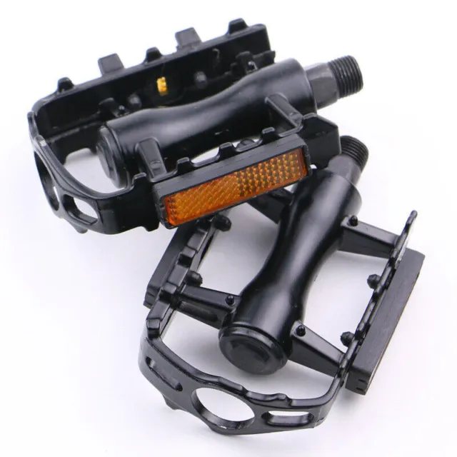 1 Pair Aluminium Alloy Road Mountain Bike Pedals Bicycle Pedals Spindle 9/16in