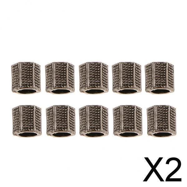 2X 10 Stück Sechseck Anhänger Armbänder Charms Schmuck DIY