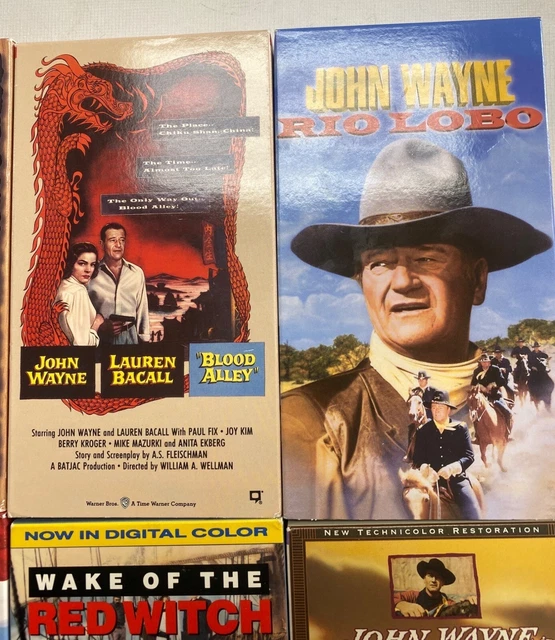 JOHN WAYNE VHS Movie Collection 8 Tapes Classic Westerns Best Of The ...