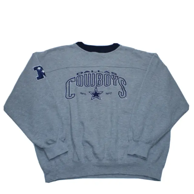 Felpa vintage Lee Sport Dallas Cowboys NFL USA maglione ricamato taglia XL