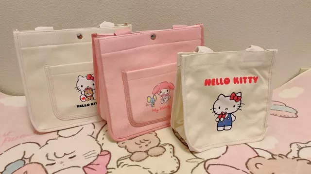 Bolso de Lona Sanrio Oficial Hello Kitty My Melody Kawaii Envío Rápido a EE. UU.