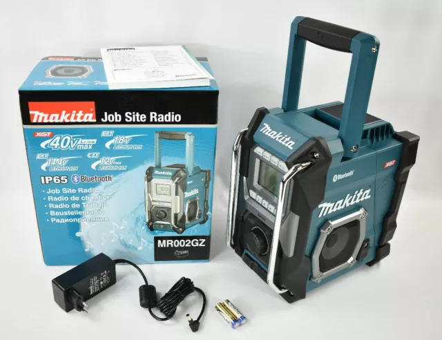 MAKITA 12 14,4 18 40 V Akku-Baustellenradio Radio MR002GZ + Netzteil BLUETOOTH