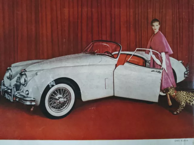 1958 Print Ad Jaguar Xk150 Roadster Road And Track Vintage