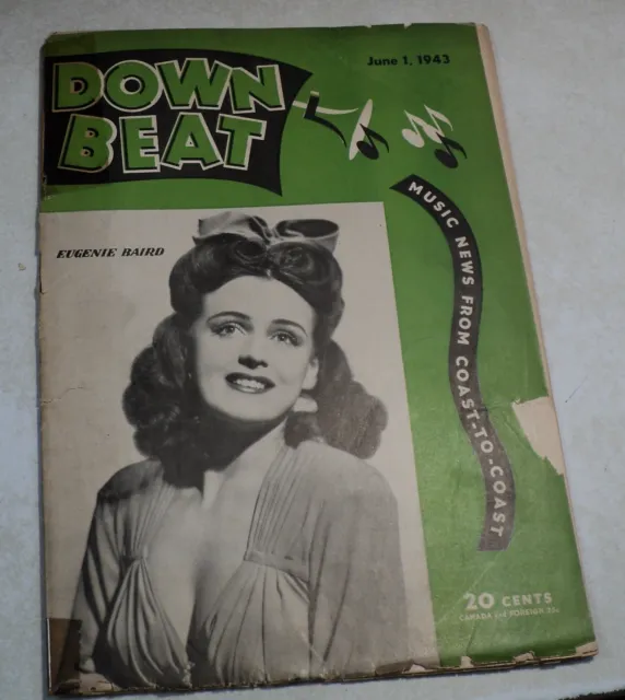 Down Beat - June 1 1943 - Eugenie Baird