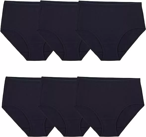 Fruit of the Loom Women's Eversoft Cotton Brief Underwear, Tag Free & Breathable