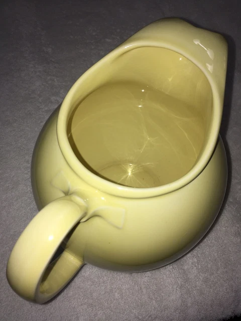 Vintage Lu-Ray TS&T #942 Yellow Pastels PITCHER. U.S.A. 6.75” High