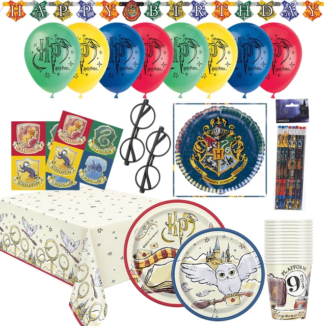HARRY POTTER FÊTE Fournitures Enfants Vaisselle de Fête Anniversaire ...