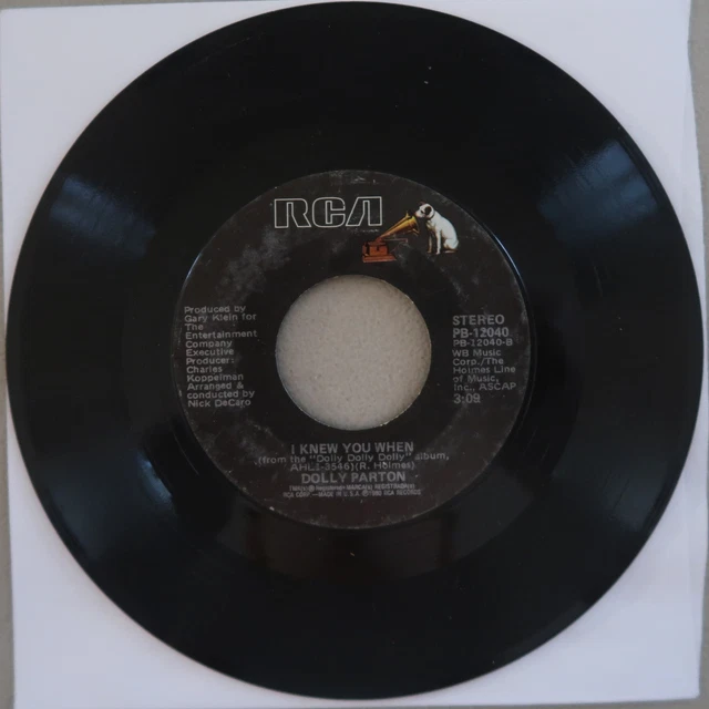 DOLLY PARTON OLD Flames Can't Hold A Candle To You/I Know... Vinyle 45