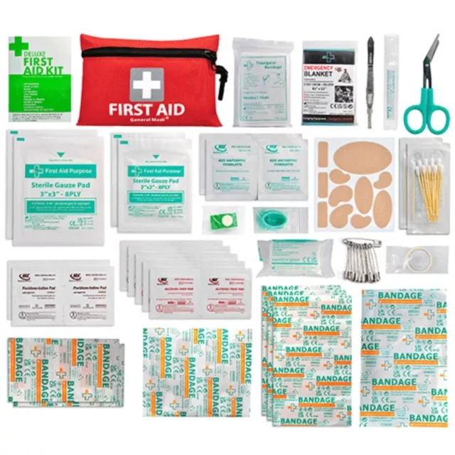 Trousse Premiers Secours 90 Articles Kit de Soin Survie Urgence Voyage Camping 2