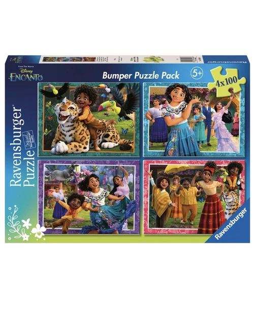 RAVENSBURGER DISNEY ENCANTO 4x 100piece Jigsaw Puzzle Bumper Pack £19.